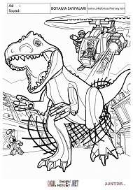 jurasic-world boyama sayfaları